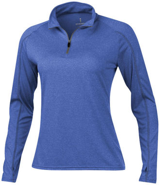 Трикотажный топ свитер Taza на молнии на 1/4, цвет синий яркий  размер XS - 39018530- Фото №1