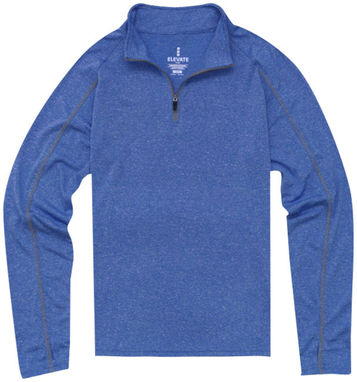 Трикотажный топ свитер Taza на молнии на 1/4, цвет синий яркий  размер L - 39018533- Фото №3