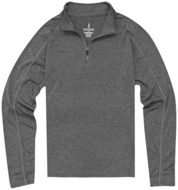 Трикотажний топ светр Taza на блискавці на 1/4, колір темно-сірий  розмір M - 39018982- Фото №3