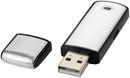 Флешка 8 Gb с колпачком, черно-серебристая
