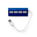 USB-порт з алюмінієвою структурою, двокольоровим покриттям і білим кабелем