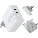 Xtorm XVC2067 GaN Ultra дорожное зарядное устройство мощностью 67 Вт с кабелем USB-C PD мощностью 100 Вт