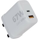 Xtorm XEC067G GaN² Ultra сетевое зарядное устройство мощностью 67 Вт, вилка стандарта Великобритании