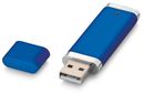 Флешка 4 Gb из пластика и металла, синяя, с колпачком