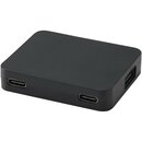 Gaia 4-портовий USB-концентратор з виходом USB-A та Type-C та подвійним входом - виготовлений з переробленого пластику