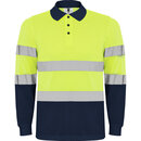 POLARIS L/S Футболка-поло спортивная с длинным рукавом высокой видимости