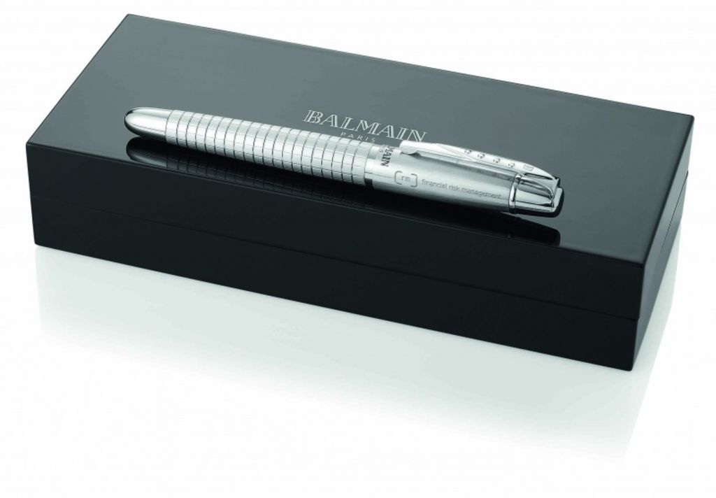 Набір ручок Balmain, колір сріблястий