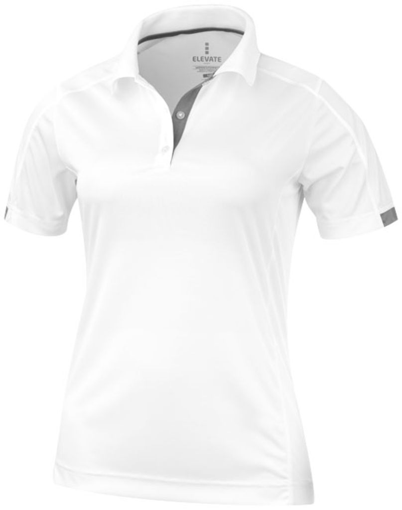 Женская рубашка поло с короткими рукавами Kiso, цвет белый  размер XS