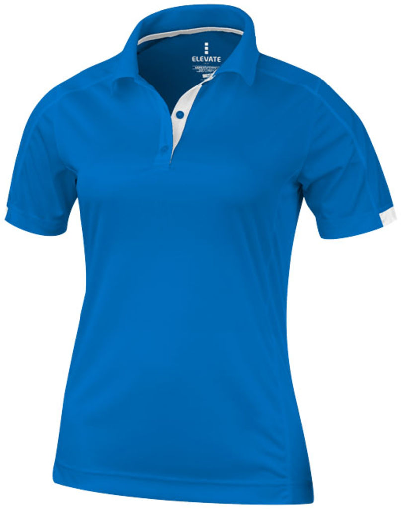 Жіноча сорочка поло з короткими рукавами Kiso, колір синій  розмір XS