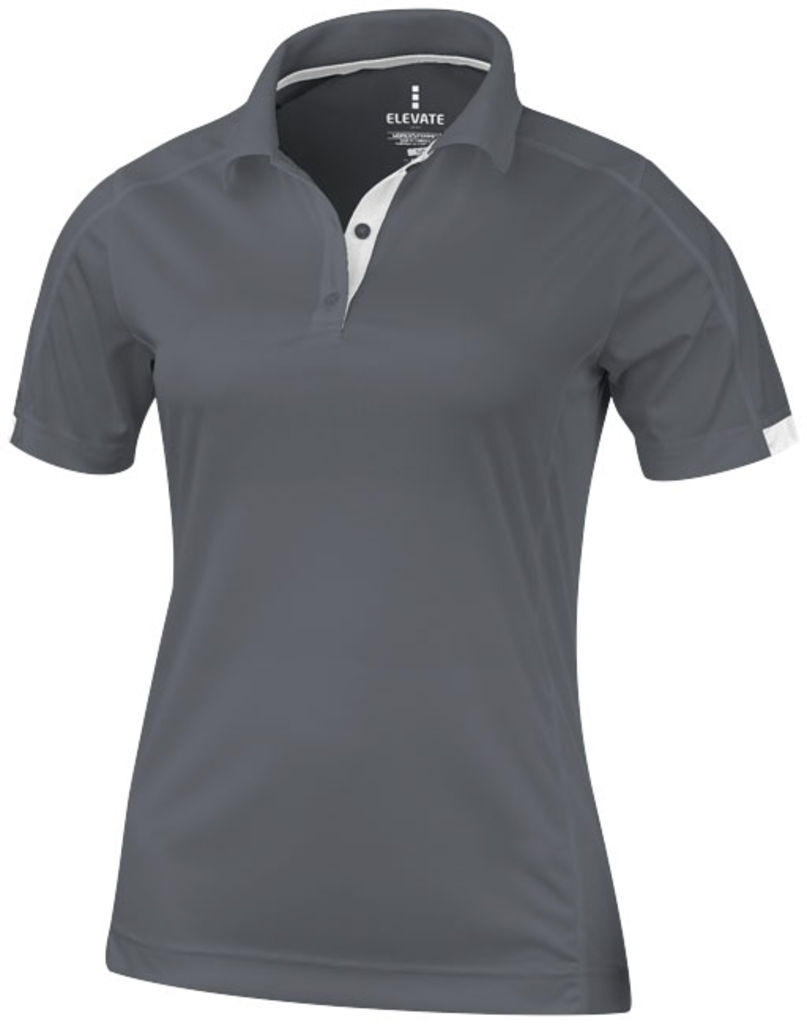 Женская рубашка поло с короткими рукавами Kiso, цвет стальной серый  размер XS