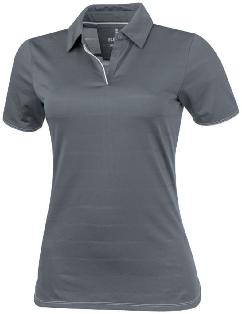 Жіноча сорочка поло з короткими рукавами Prescott, колір сталевий сірий  розмір XS