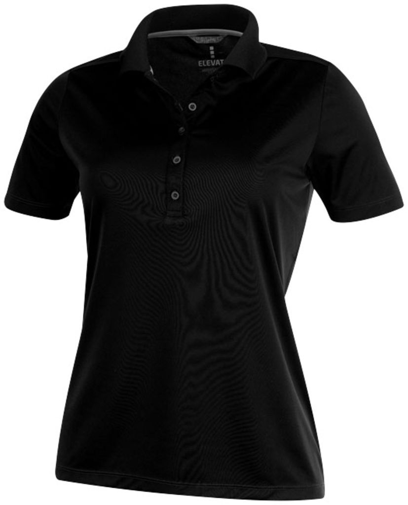 Жіноча сорочка поло з короткими рукавами Dade, колір суцільний чорний