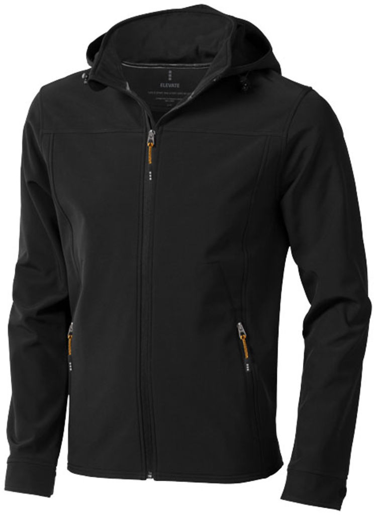 Куртка софтшел Langley, колір суцільний чорний  розмір XS