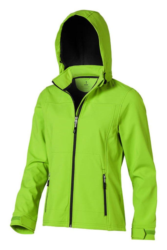 Женская куртка софтшел Langley, цвет зеленое яблоко  размер XS