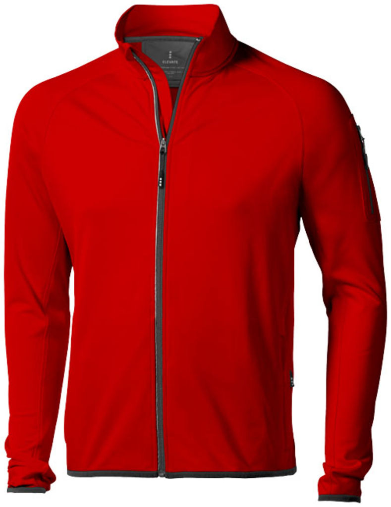 Флісова куртка Mani із застібкою-блискавкою на всю довжину, колір червоний  розмір XXL