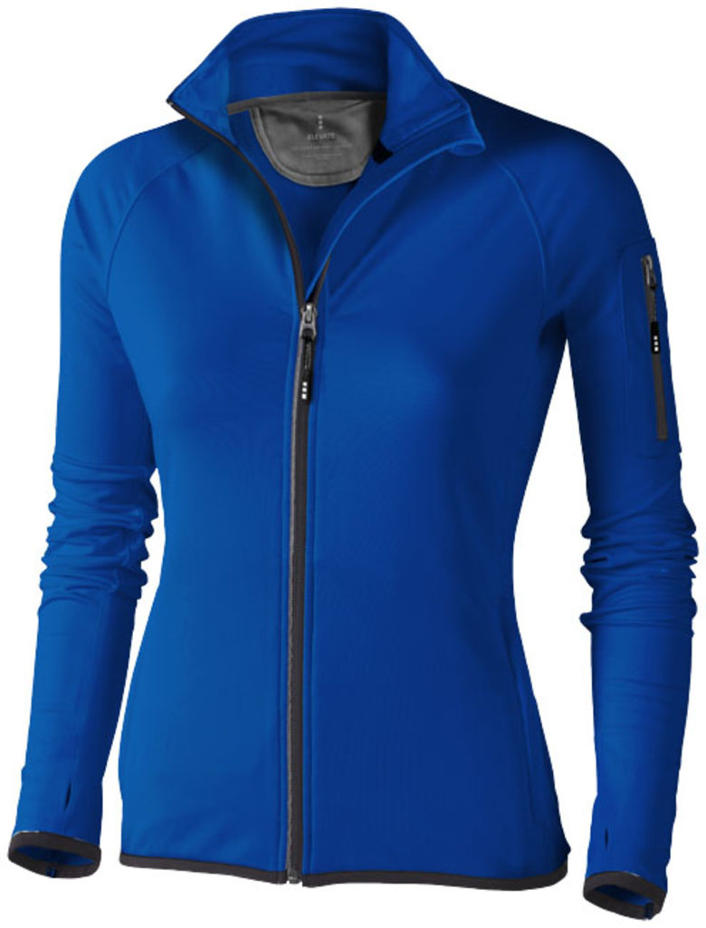 Женская флисовая куртка Mani с застежкой-молнией на всю длину, цвет синий  размер XS
