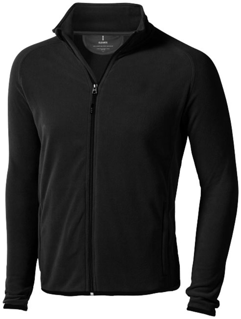 Микрофлисовая куртка Brossard с молнией на всю длину, цвет сплошной черный  размер S