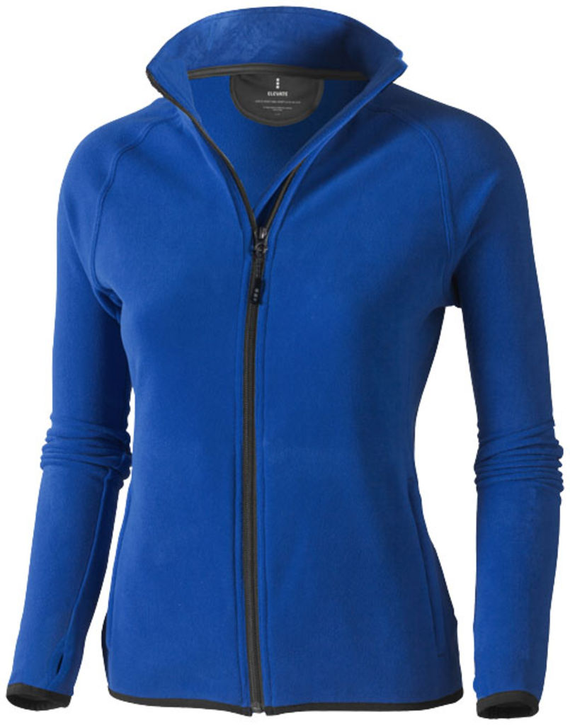 Жіноча мікрофлісова куртка Brossard з блискавкою на всю довжину, колір синій  розмір XS