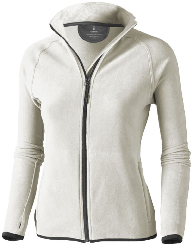 Женская микрофлисовая куртка Brossard с молнией на всю длину, цвет светло-серый  размер S