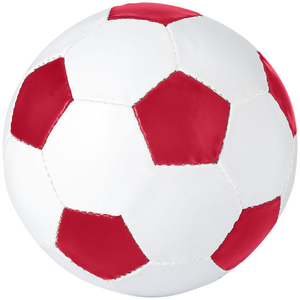 Футбольний м'яч Curve, колір білий, червоний