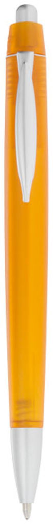 Кулькова ручка Albany, колір помаранчевий прозорий