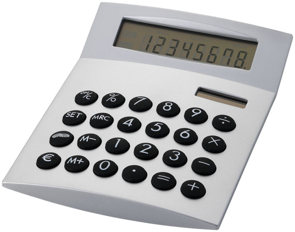 Настольный калькулятор Face-it, цвет серебряный