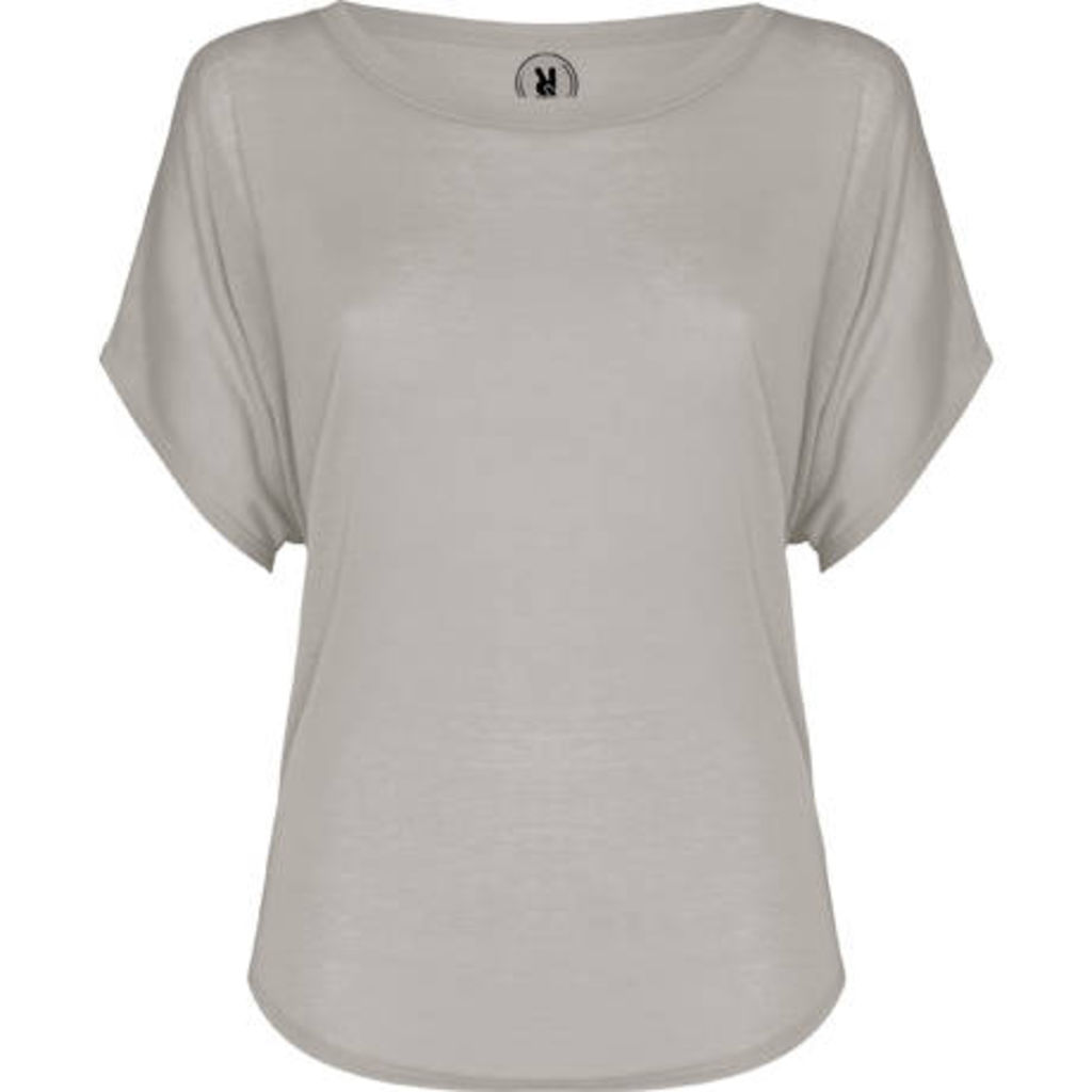 VITA Стиль футболки збільшеного розміру с коротким рукавом, колір перловий сірий  розмір S