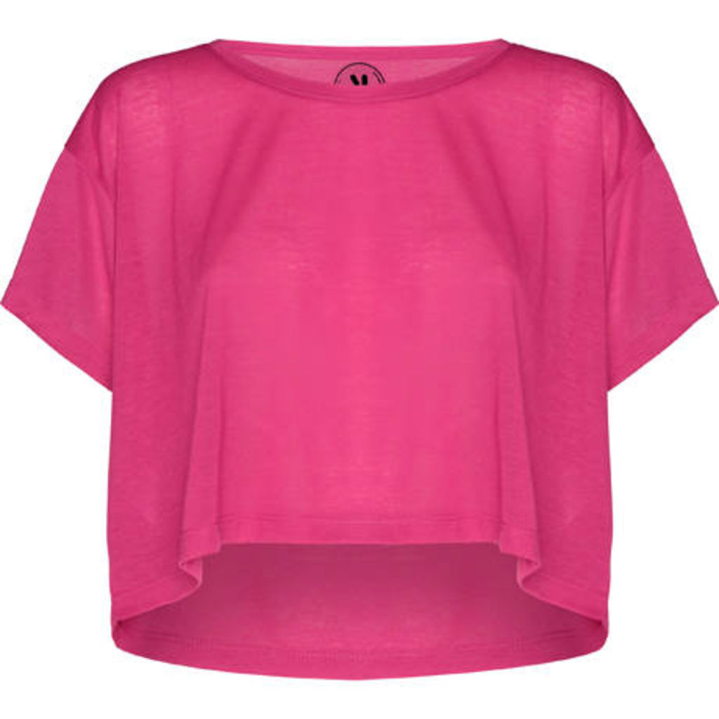 Топик с коротким рукавом, цвет ярко-розовый  размер L-XL
