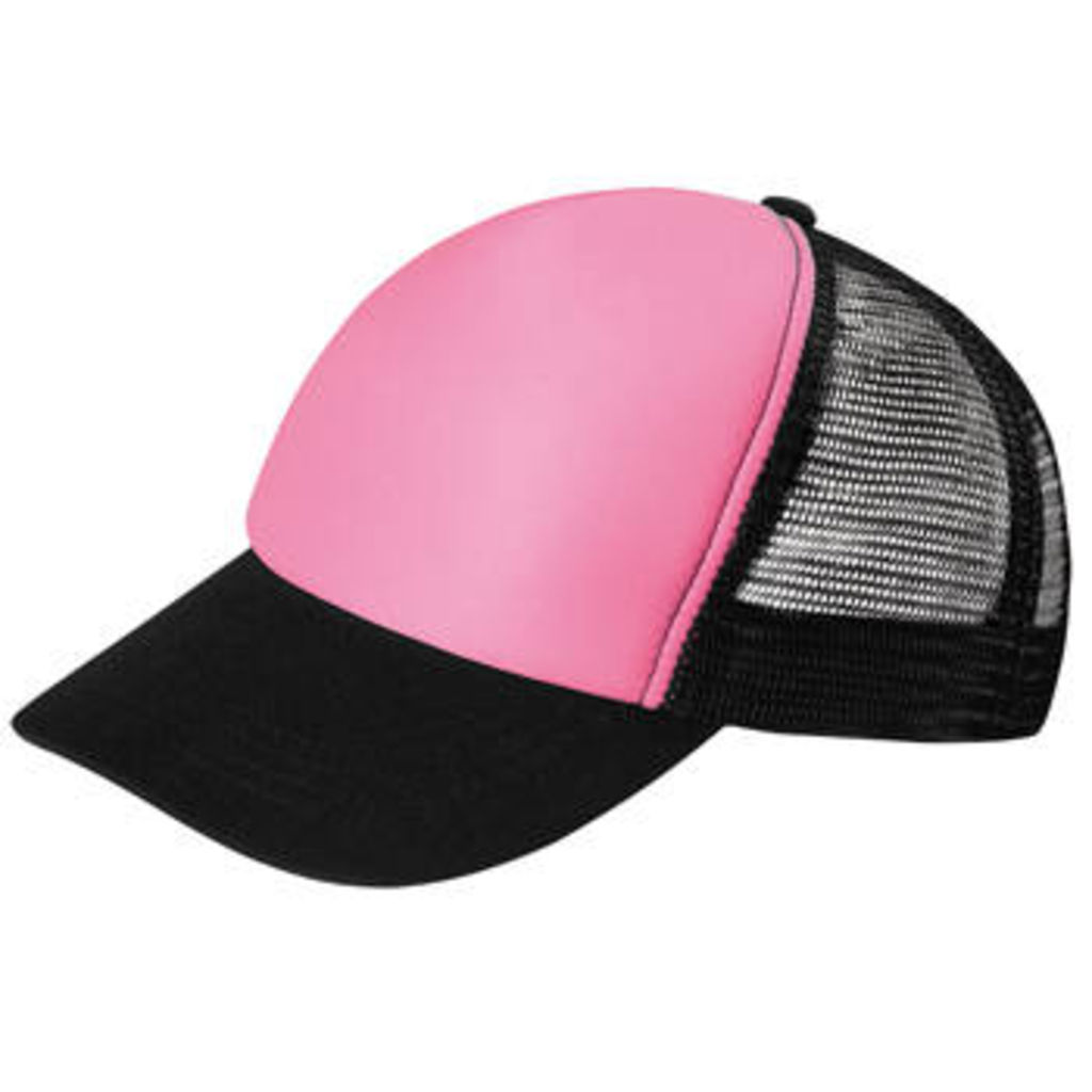 Современная и стильная кепка, цвет черный, розовый флюорисцентный  размер UNICA