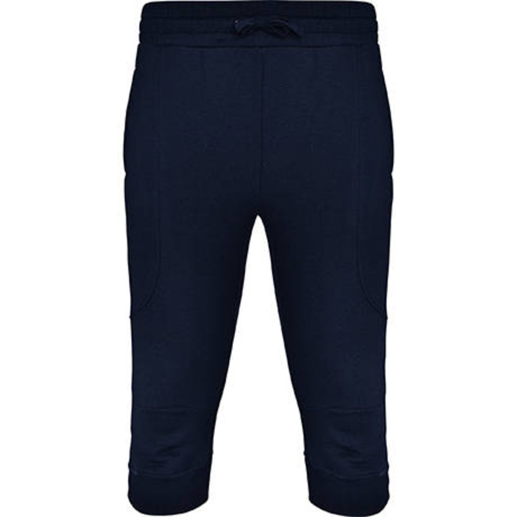 CARSON Мужские спортивные шорты-бермуды с регулируемым эластичным поясом с завязками, цвет темно-синий  размер S