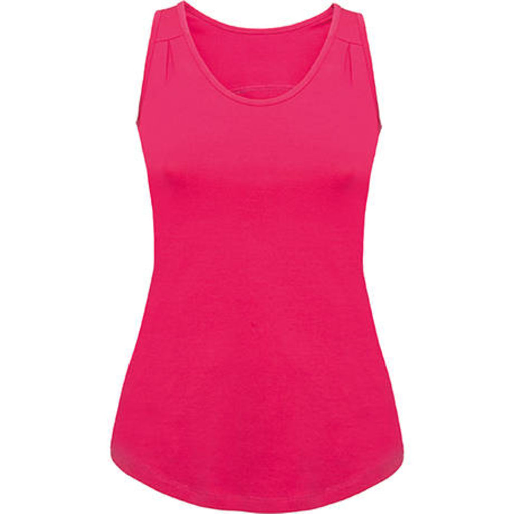NADIA Спортивная футболка с деталями в складку на полосках, цвет ярко-розовый  размер M