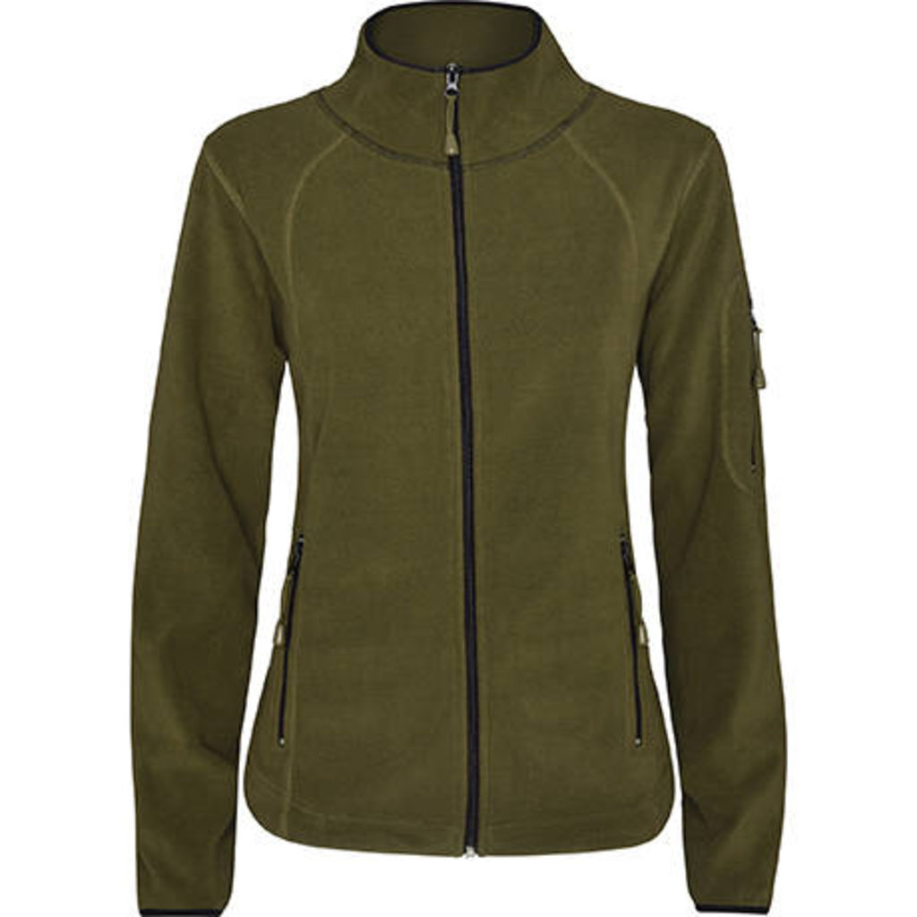 LUCIANE WOMAN Флісова куртка для спорту на відкритому повітрі, колір армійський зелений  розмір S