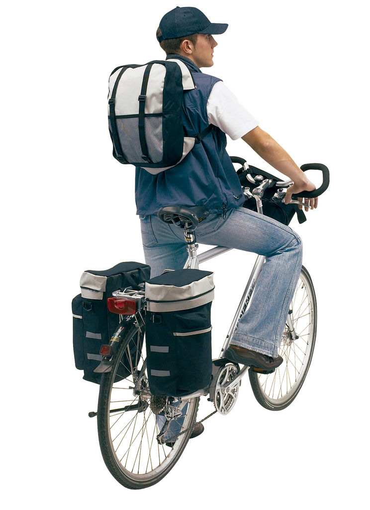 Комплект сумок BIKE, колір чорний, сірий - 56-0230500- Фото №3