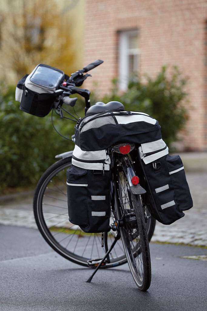 Комплект сумок BIKE, колір чорний, сірий - 56-0230500- Фото №4