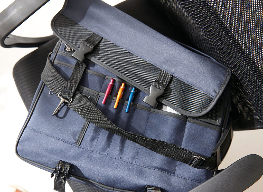 Сумка для документів AVANTI, колір синій, чорний - 56-0406171- Фото №3