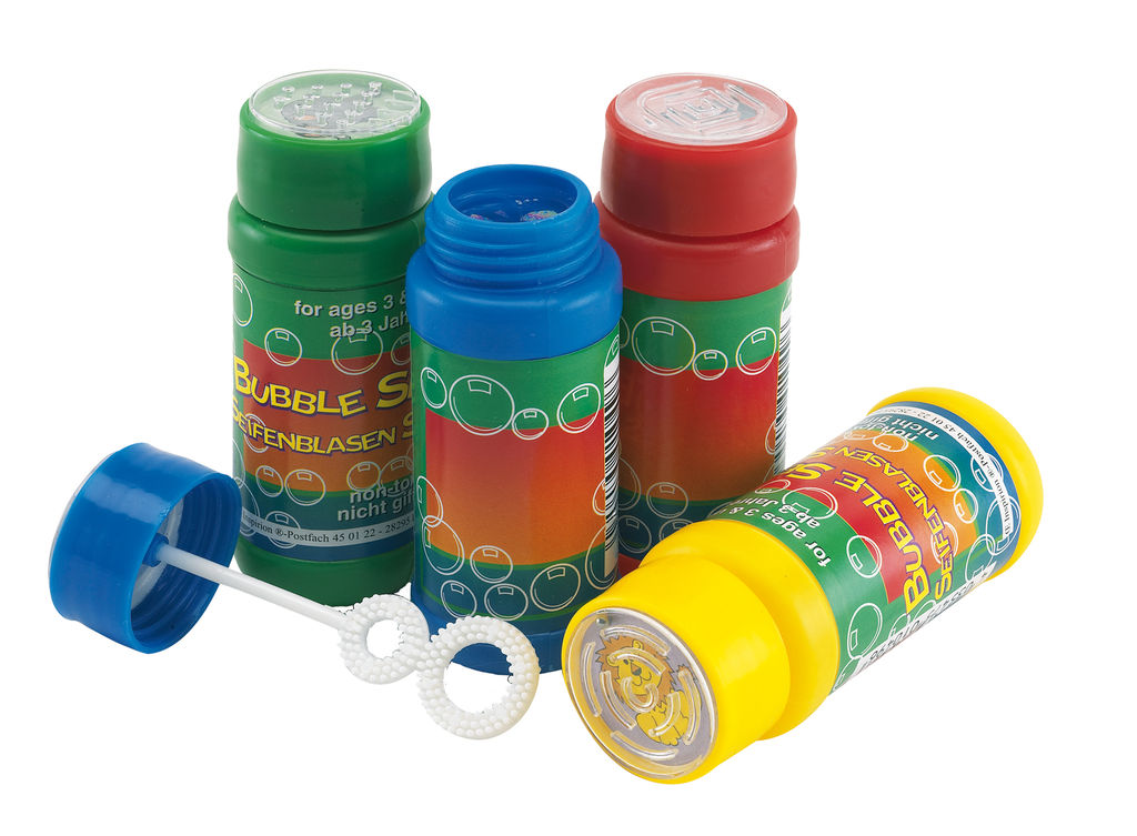 Мильні бульбашки в упаковці AIR BUBBLE, колір синій, зелений, червоний, жовтий