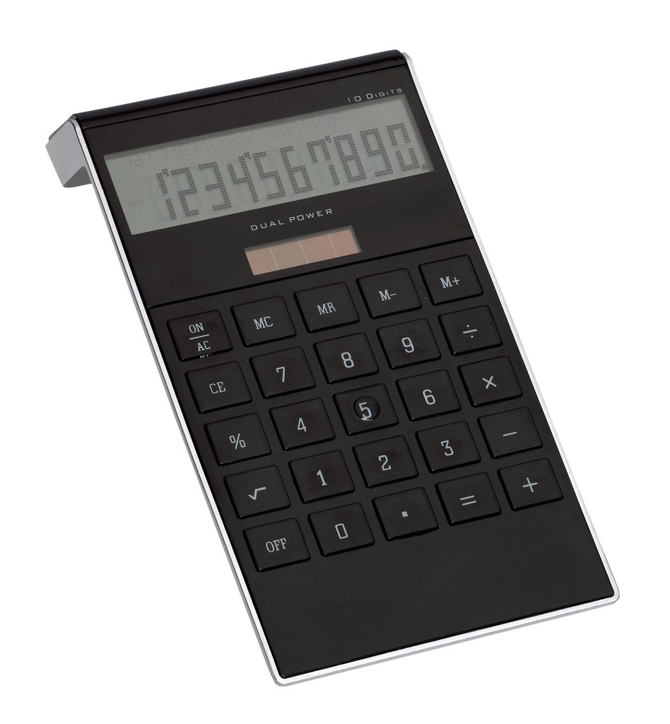 Калькулятор кишеньковий DOTTY MATRIX, колір чорний