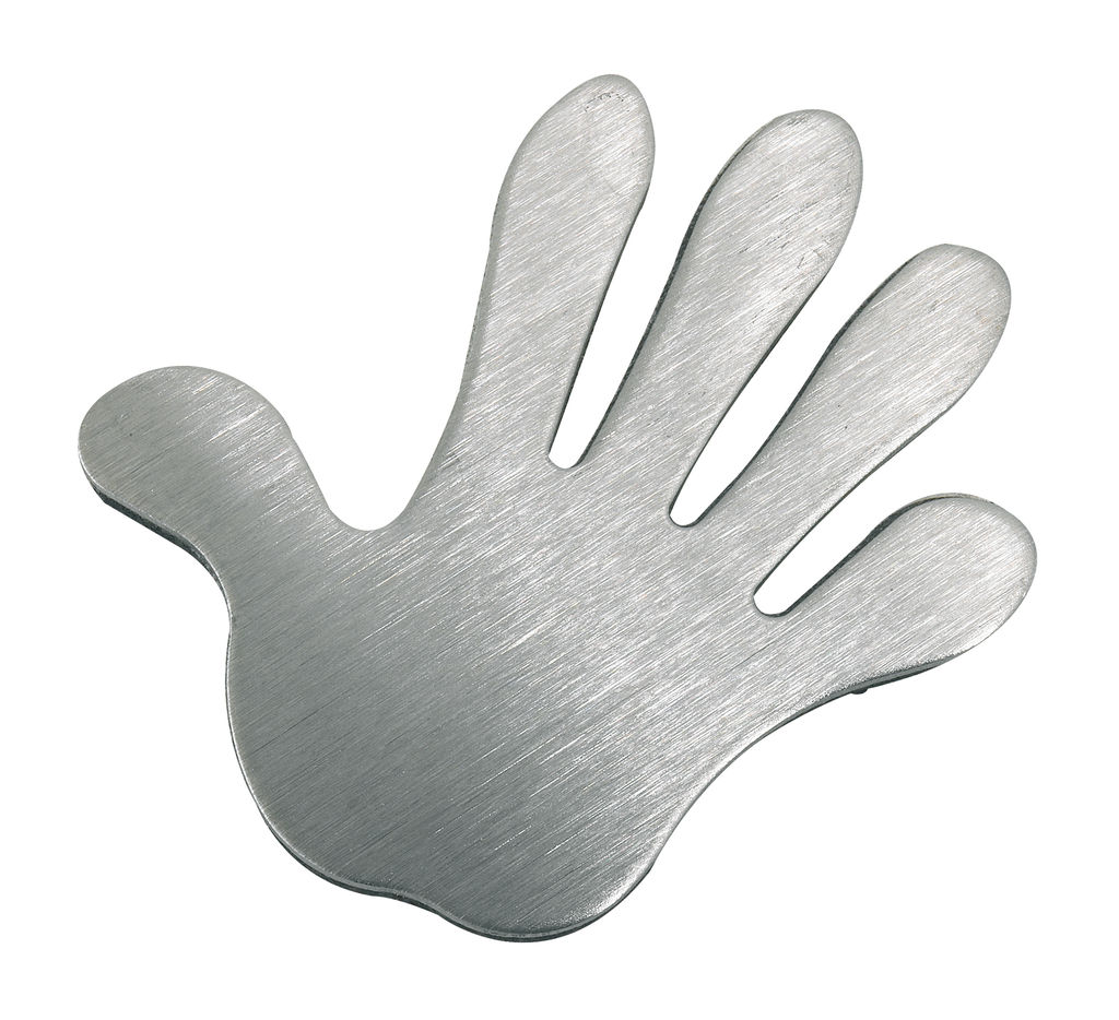 Магніт SHAKE HANDS, колір сріблястий