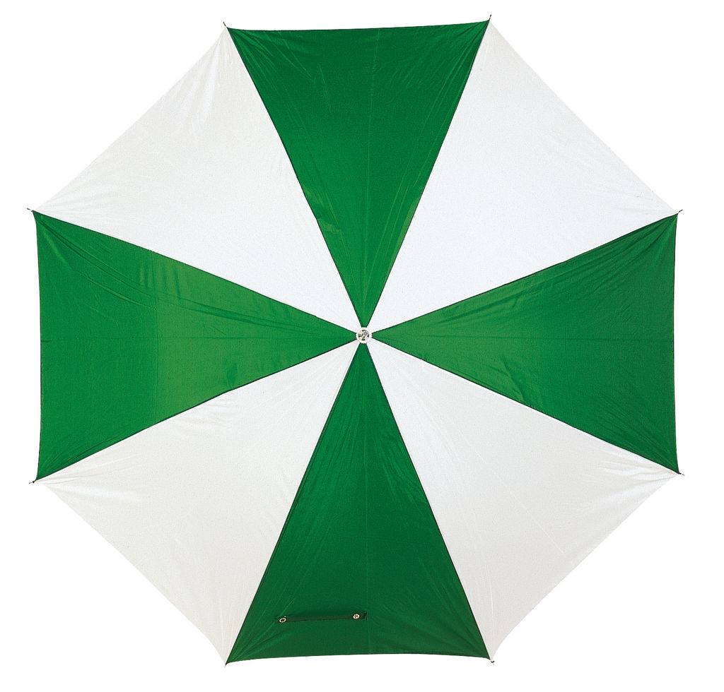 Зонт-трость автоматический DISCO & DANCE, цвет зелёный, белый