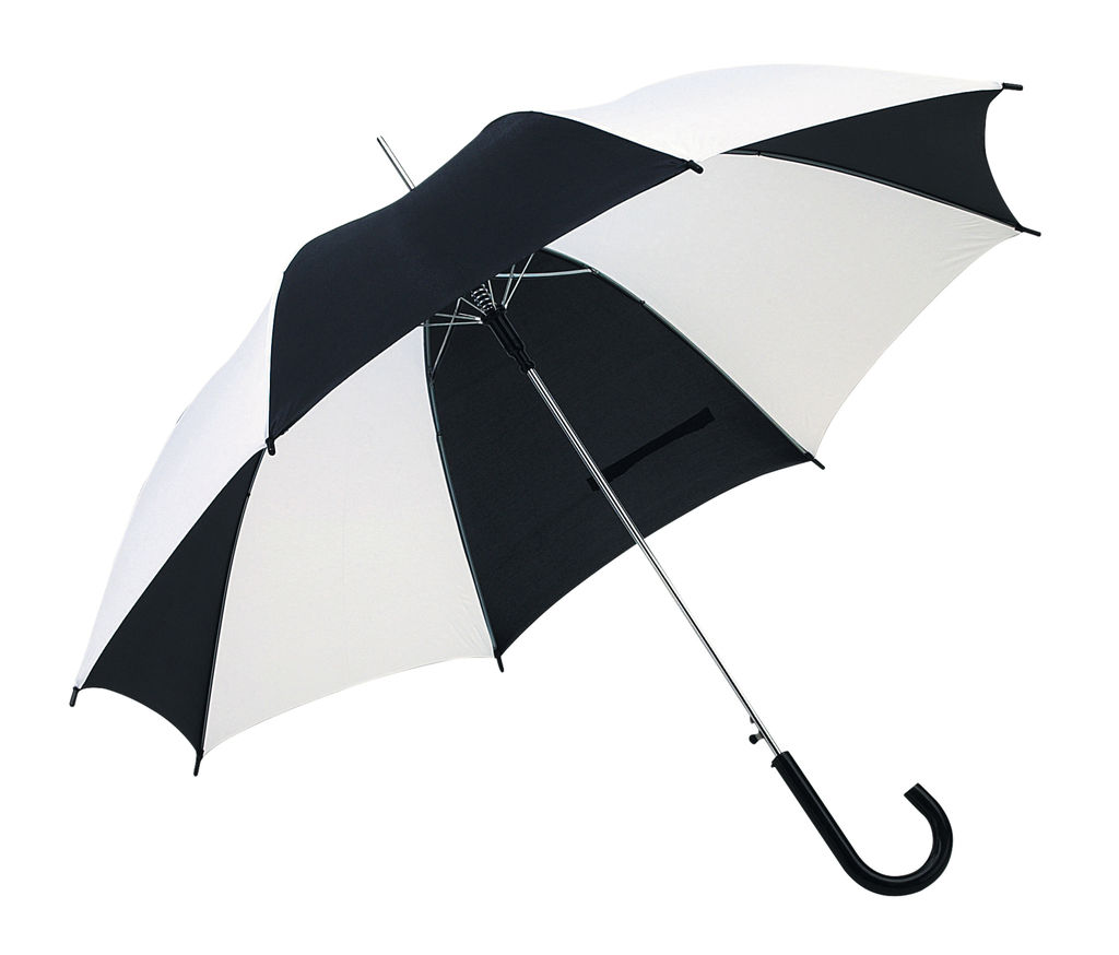 Зонт-трость автоматический DISCO & DANCE, цвет чёрный, белый