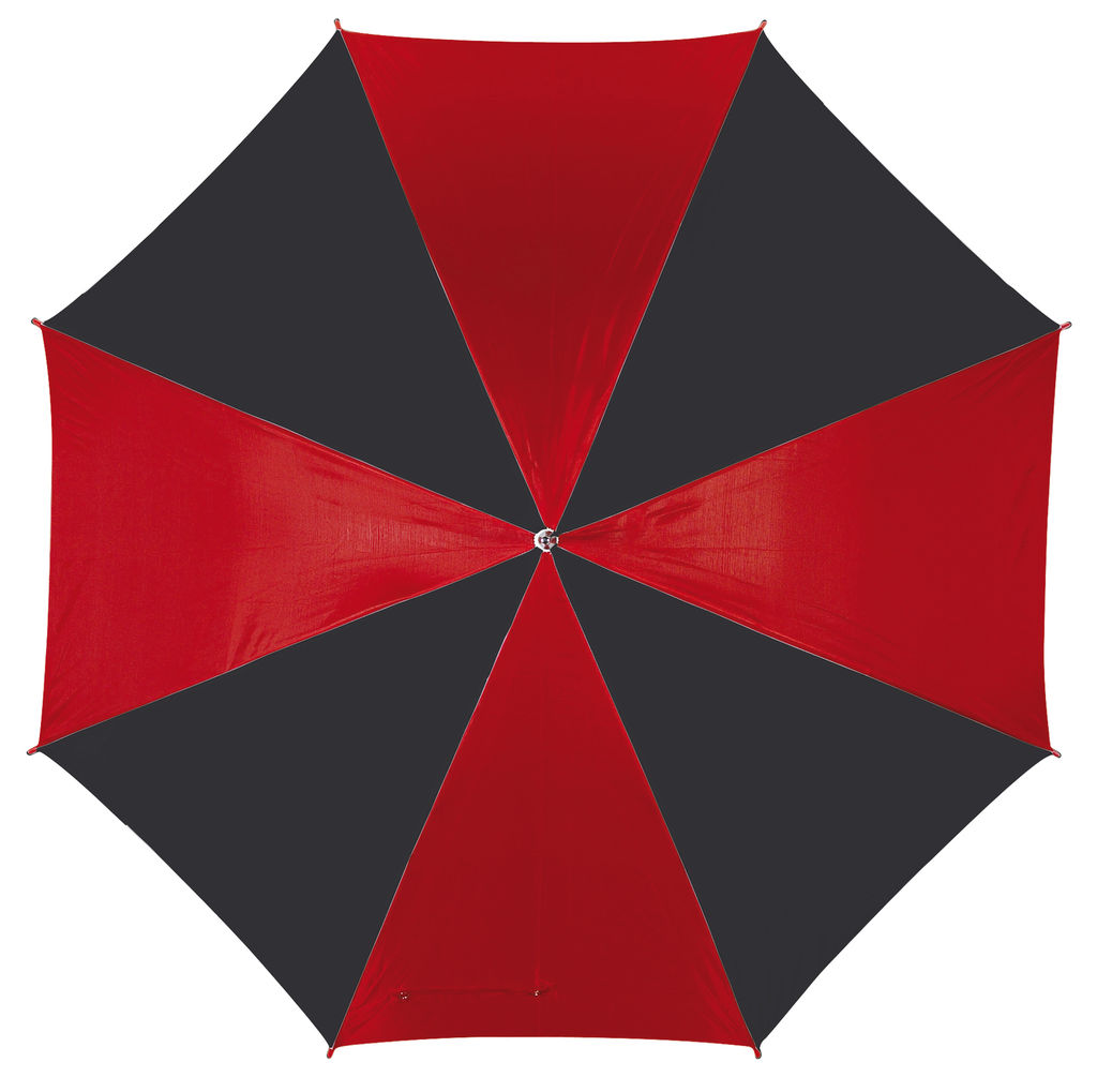 Зонт-трость автоматический DISCO & DANCE, цвет чёрный, красный