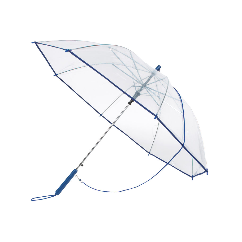 Зонт автоматический PANORAMIC, цвет прозрачный, синий