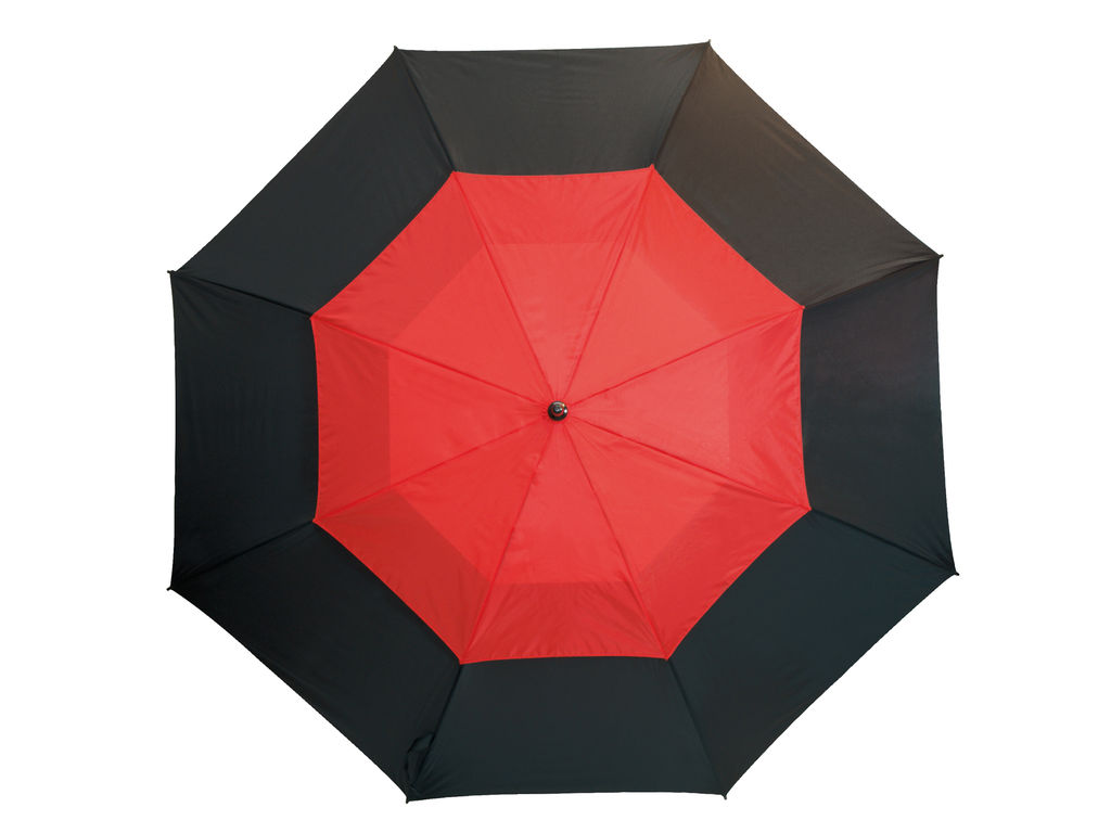 Зонт типа гольф MONSUN, цвет чёрный, красный
