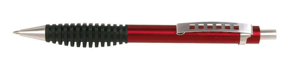 Ручка кулькова алюмінієва TOUCH METAL, колір червоний