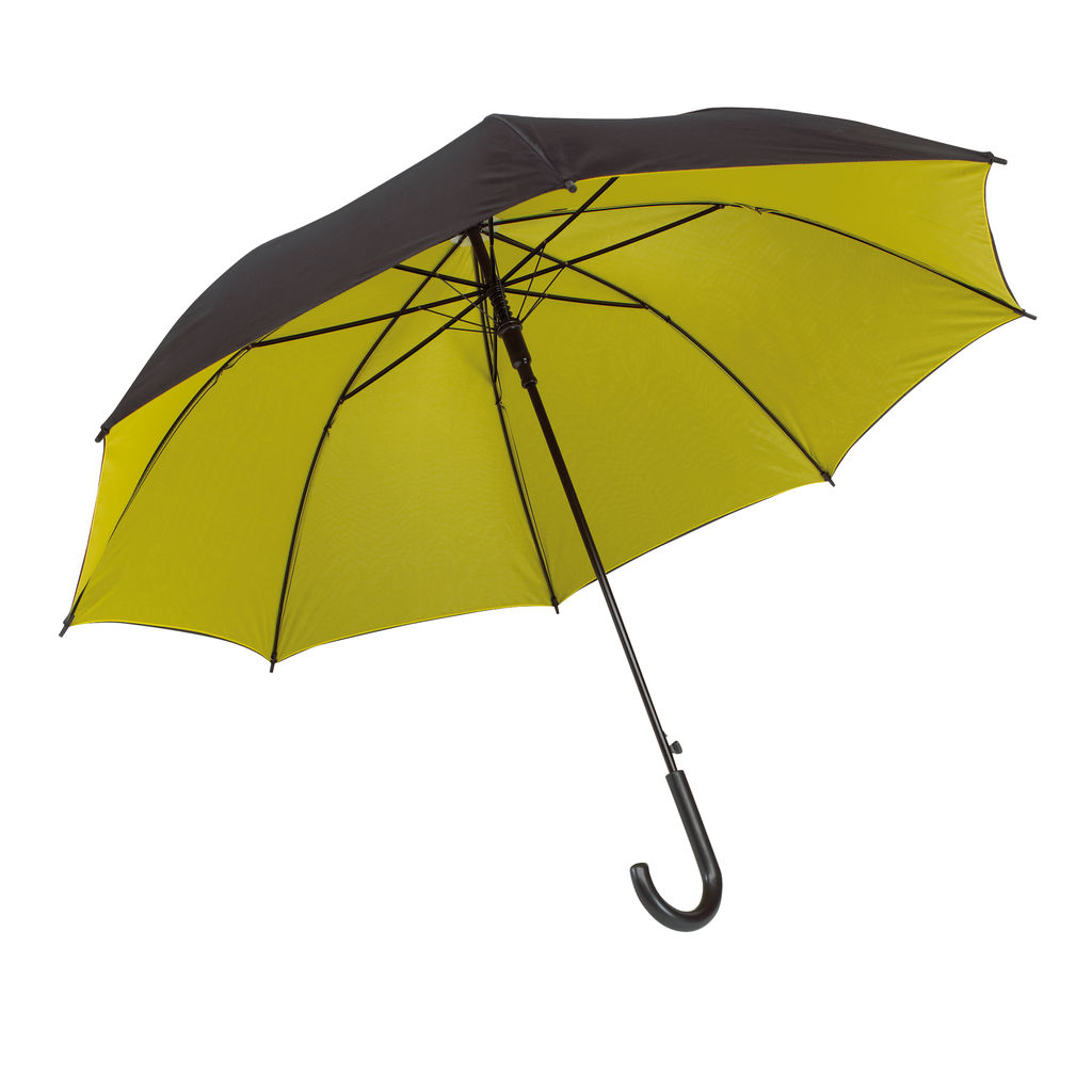 Зонт автоматический DOUBLY, цвет чёрный, жёлтый