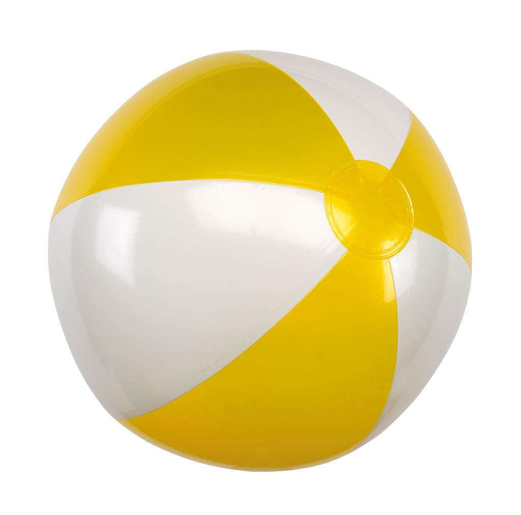 Надувний м'яч ATLANTIC, колір жовтий, білий
