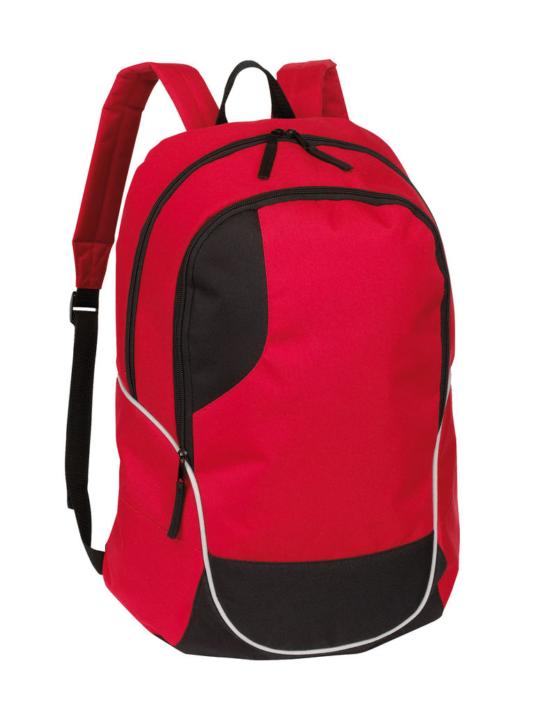 Рюкзак CURVE, колір червоний, чорний