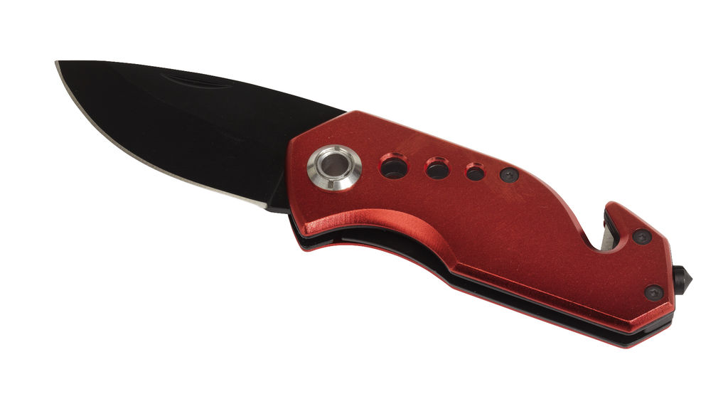 Нож для аварийных ситуаций DISTRESS, цвет красный, чёрный