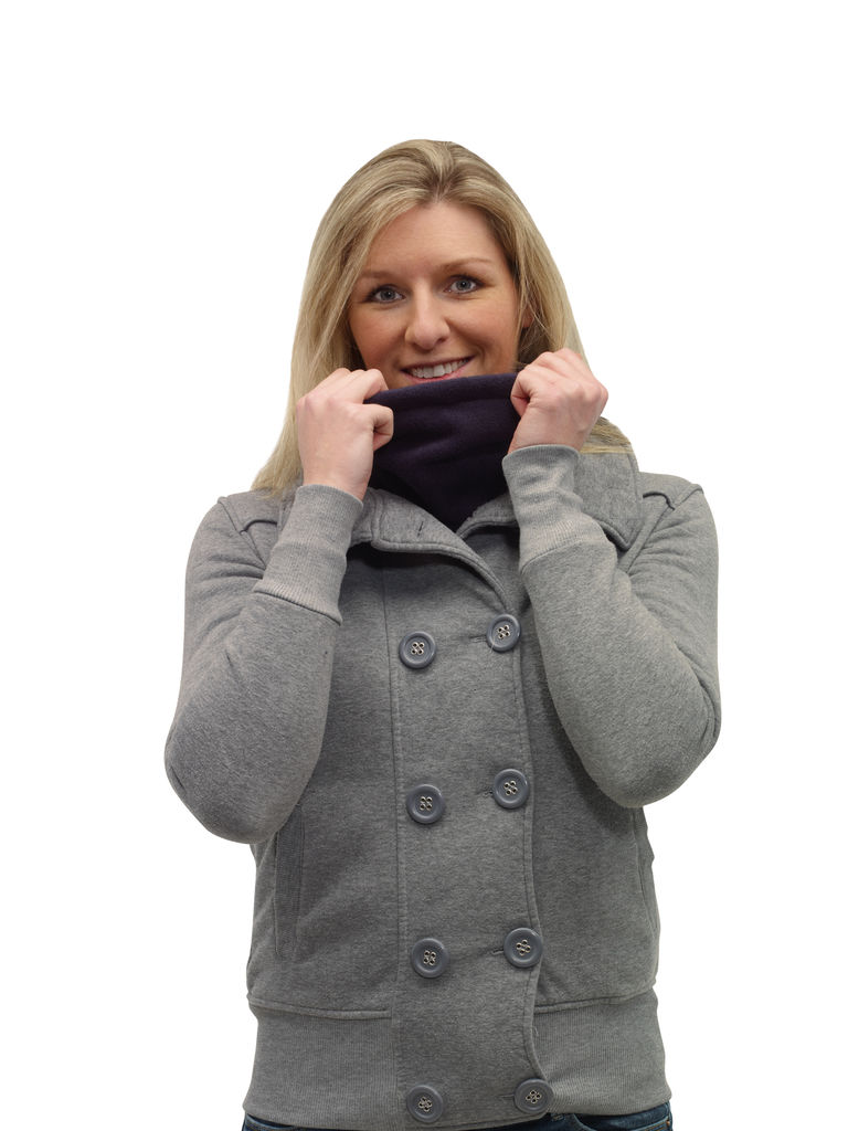 Шарф-шапка флісовий VARIOUS, колір темно синій - 56-0702722- Фото №3 Шарф-шапка флісовий VARIOUS, колір темно синій - 56-0702722- Фото №3