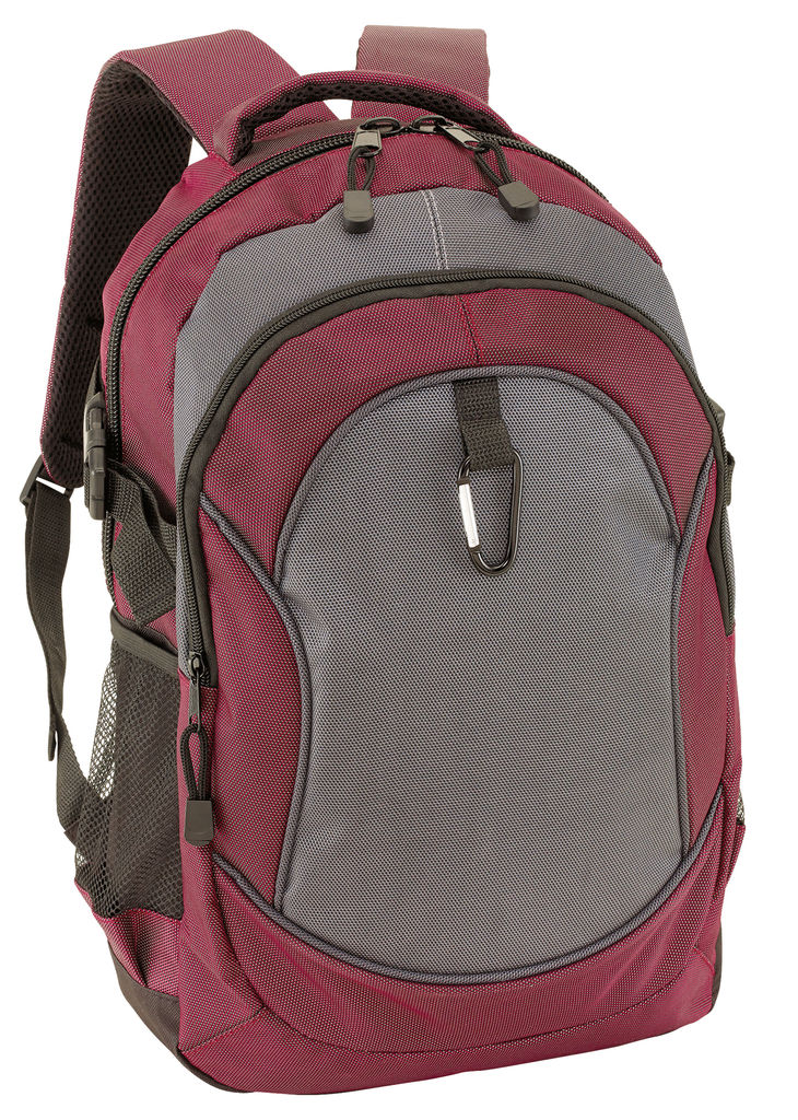 Рюкзак HIGH-CLASS, колір бордо, сірий